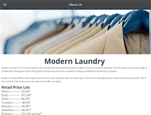 Tablet Screenshot of modernlaundry.ca
